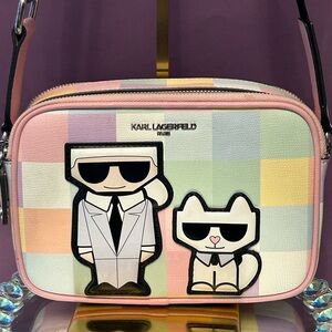 Karl Lagerfeld Maybelle Camera Crossbody Bag Approx. 8 x 6 x 3